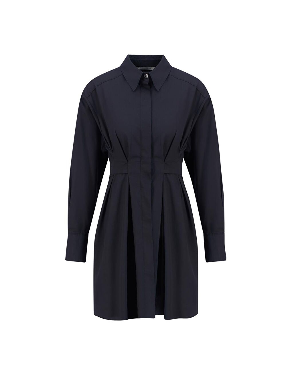 Fiyonklu Naturel Kumaşlı Tunik 24K4300 Siyah-1