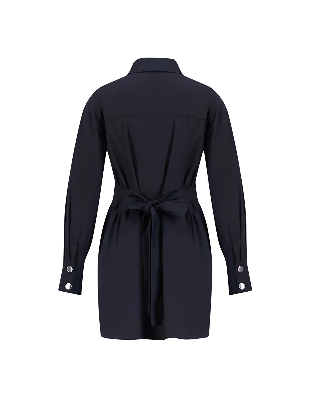 Fiyonklu Naturel Kumaşlı Tunik 24K4300 Siyah-2