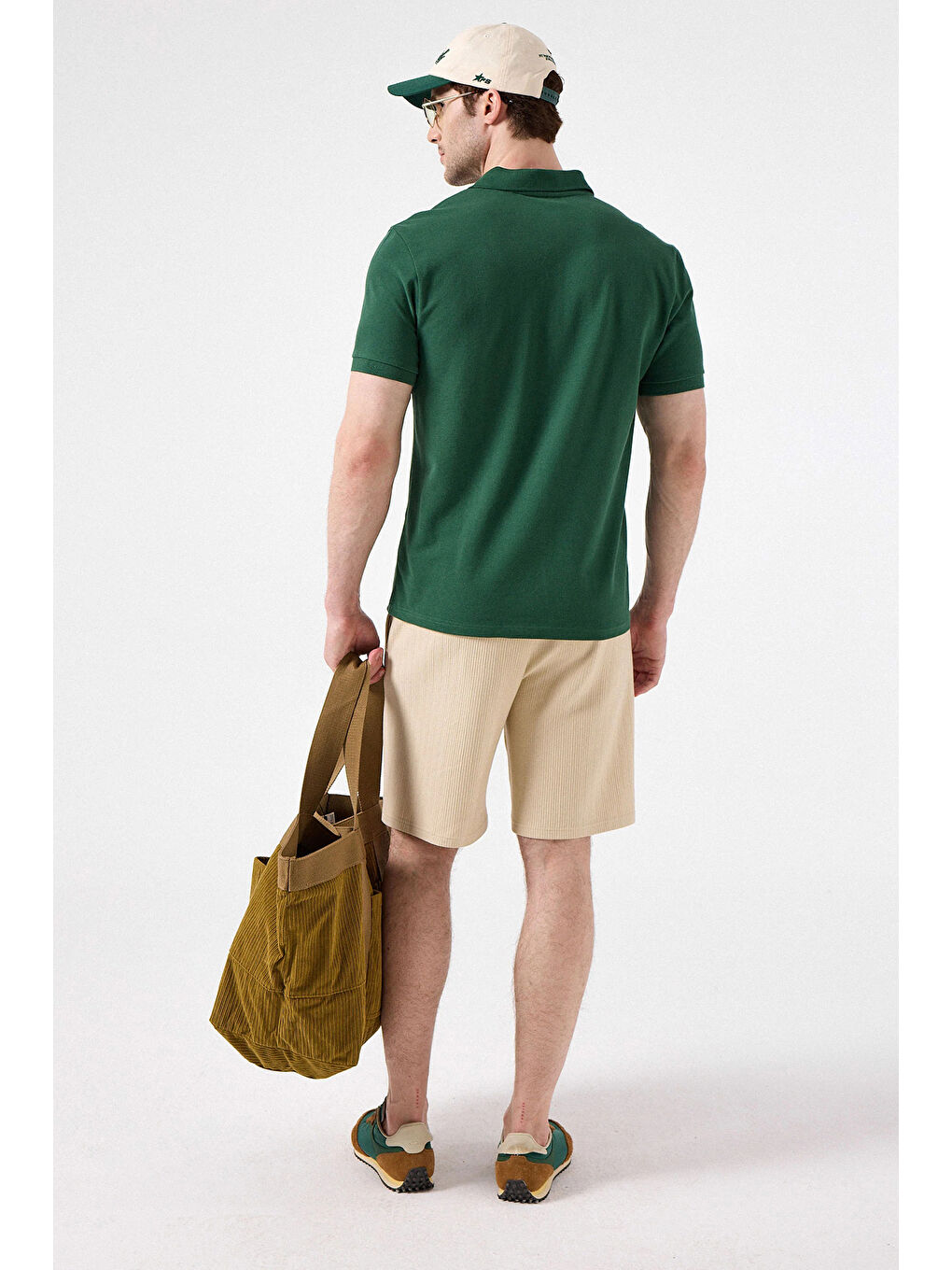 Yeşil % 100 Pamuk Regular Fit Düğmeli Polo Yaka T Shirt 6SM5044-GRN-3