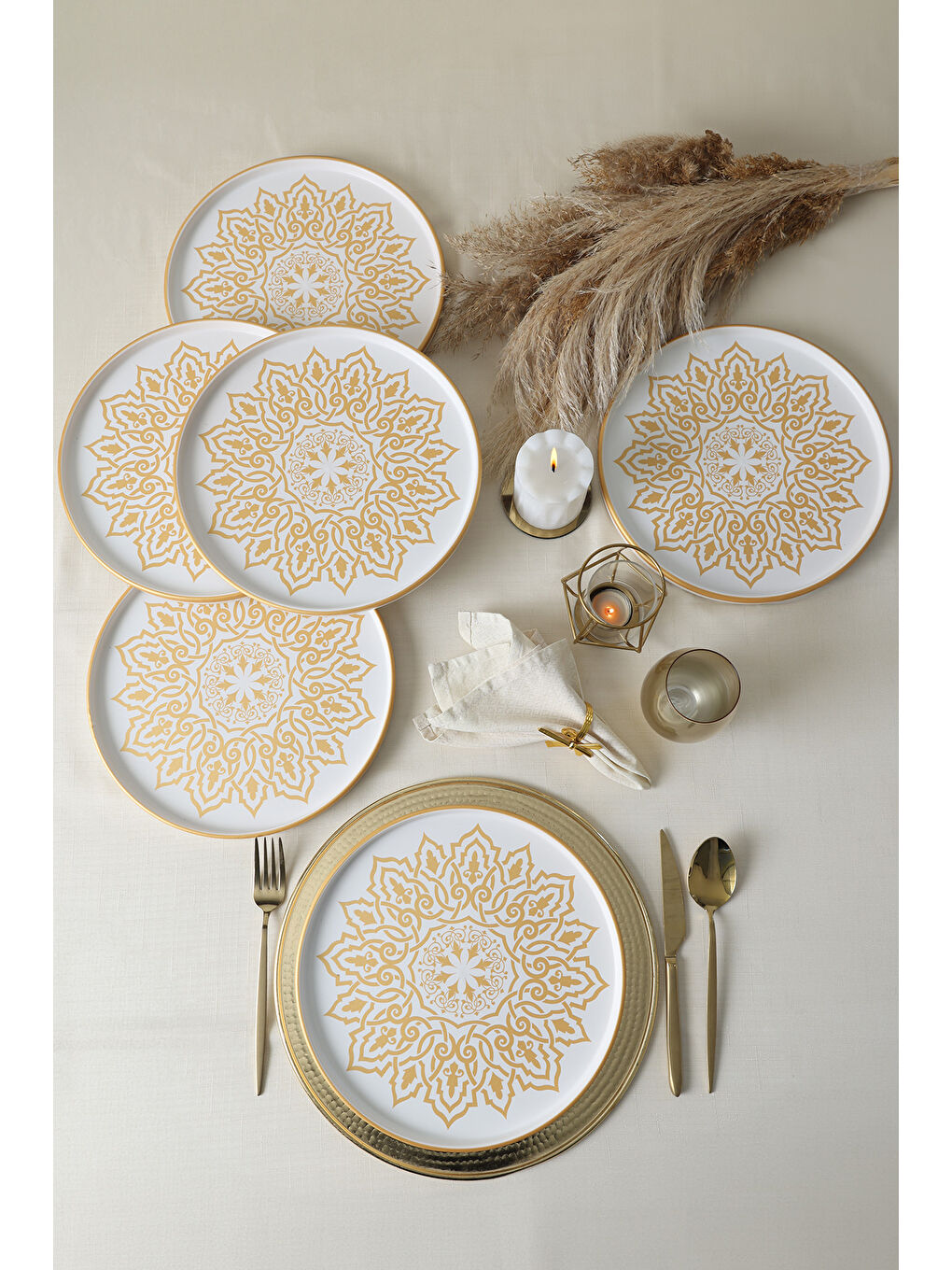 Karışık Topkapı Stackable Servis Tabağı 27 Cm 6 Adet-6