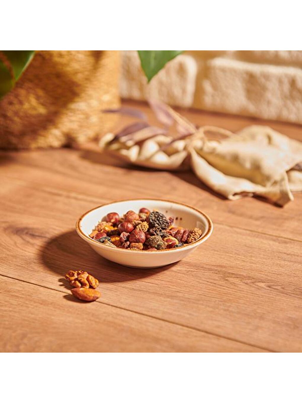 Ekru Defne Kase - Krem - 11 cm-3