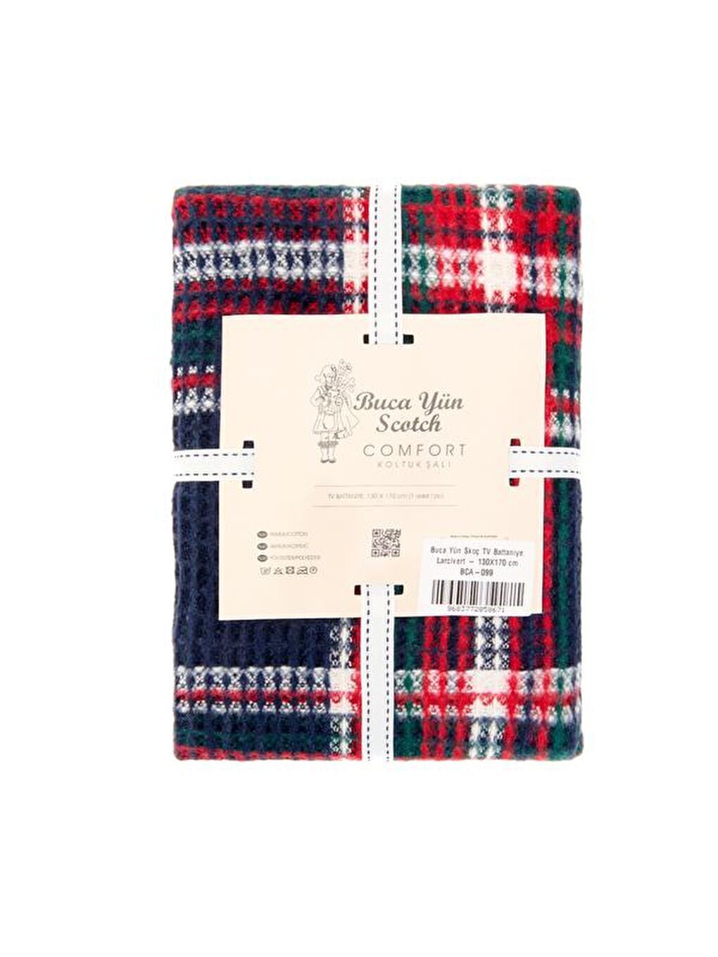 Skoç Tv Battaniyesi - Lacivert - 130x170 cm-1