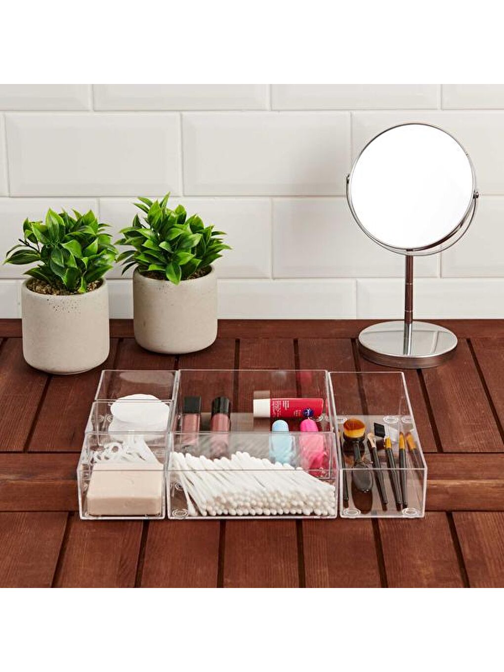 Renksiz 6'lı Çekmece İçi Organizer-1