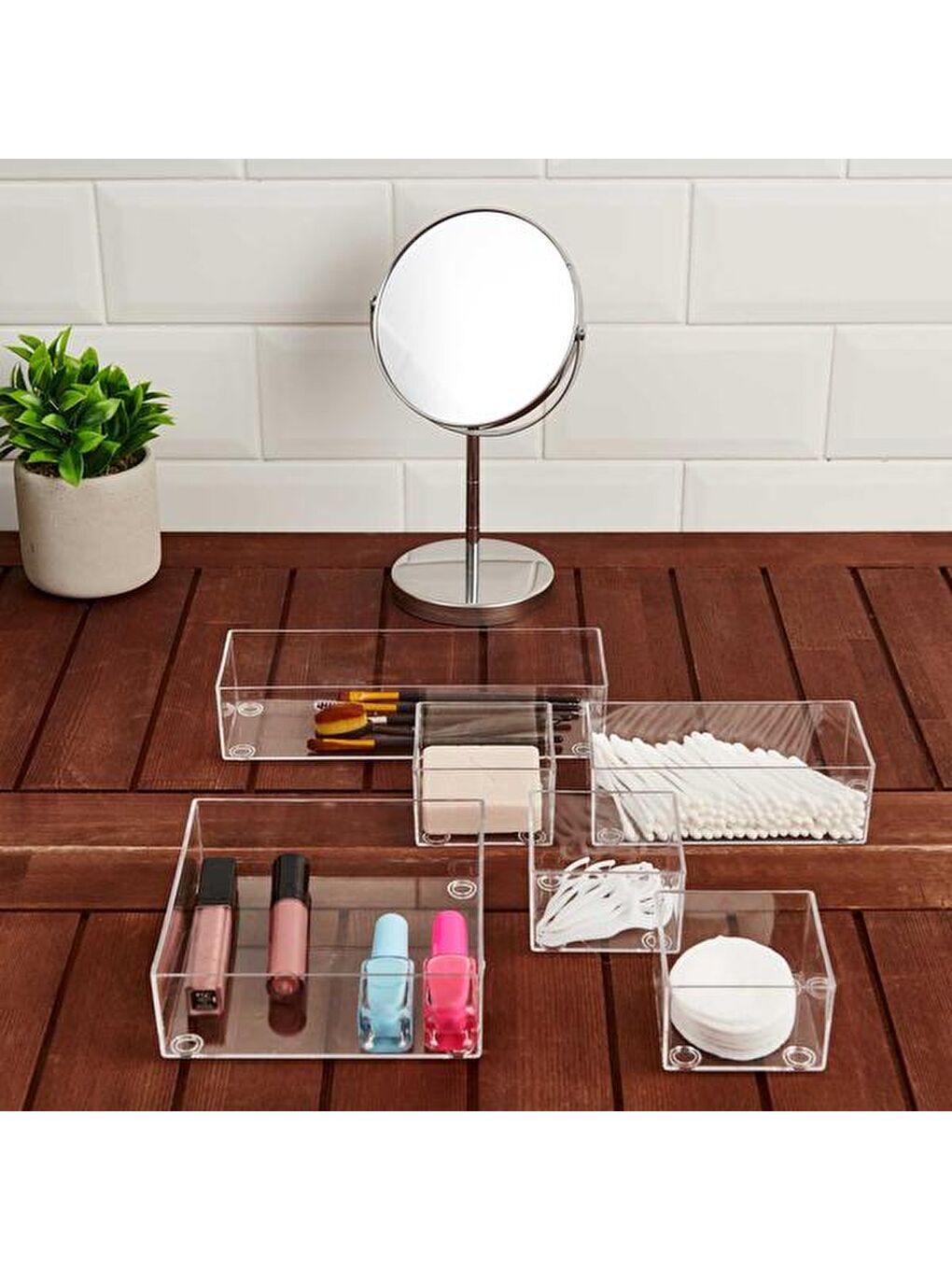 Renksiz 6'lı Çekmece İçi Organizer-2