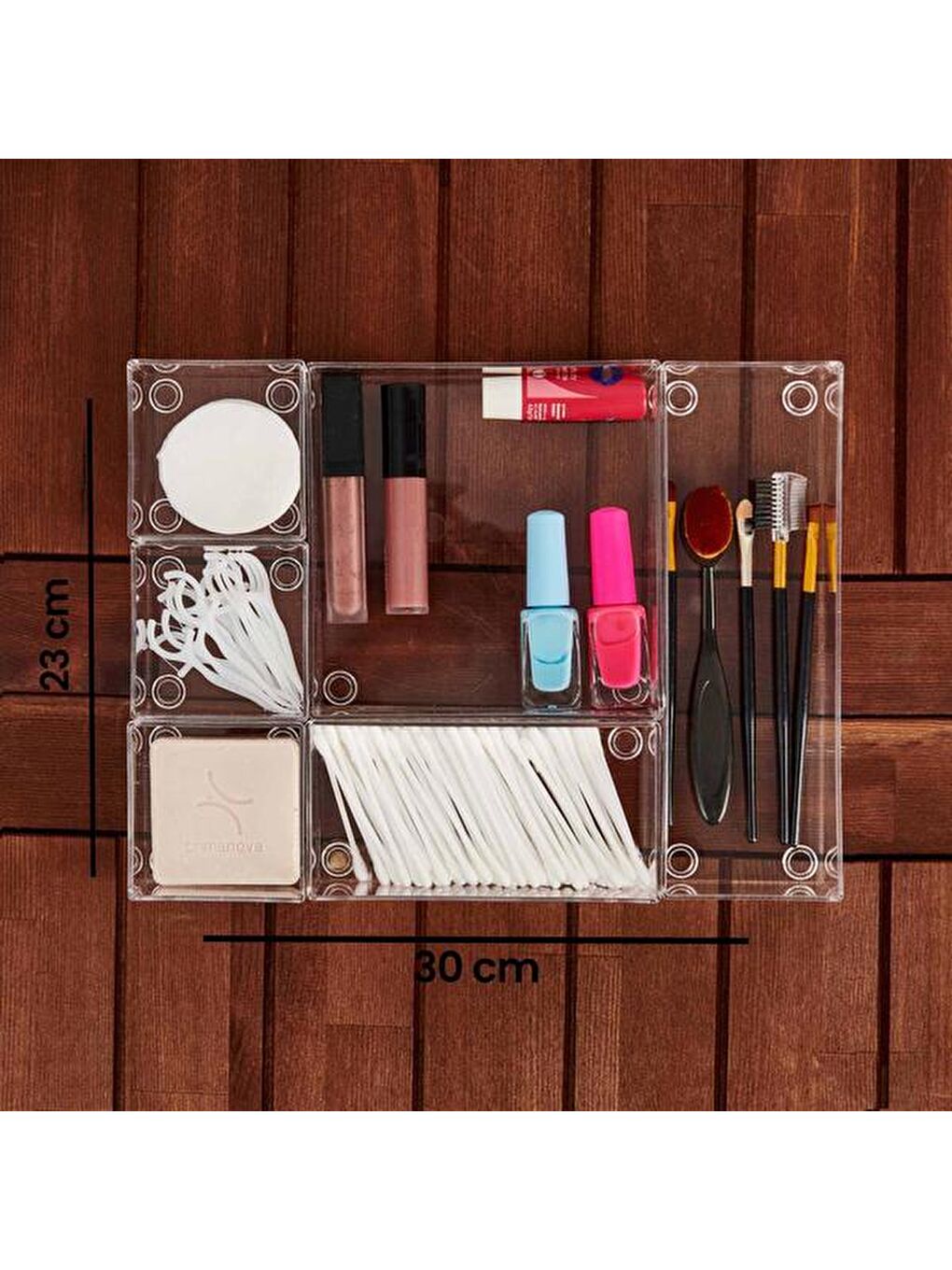 Renksiz 6'lı Çekmece İçi Organizer-3