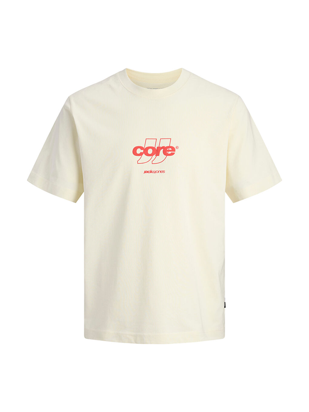 Ekru Core Logolu Pamuklu Regular Fit Bisiklet Yaka T Shirt 12289868-6