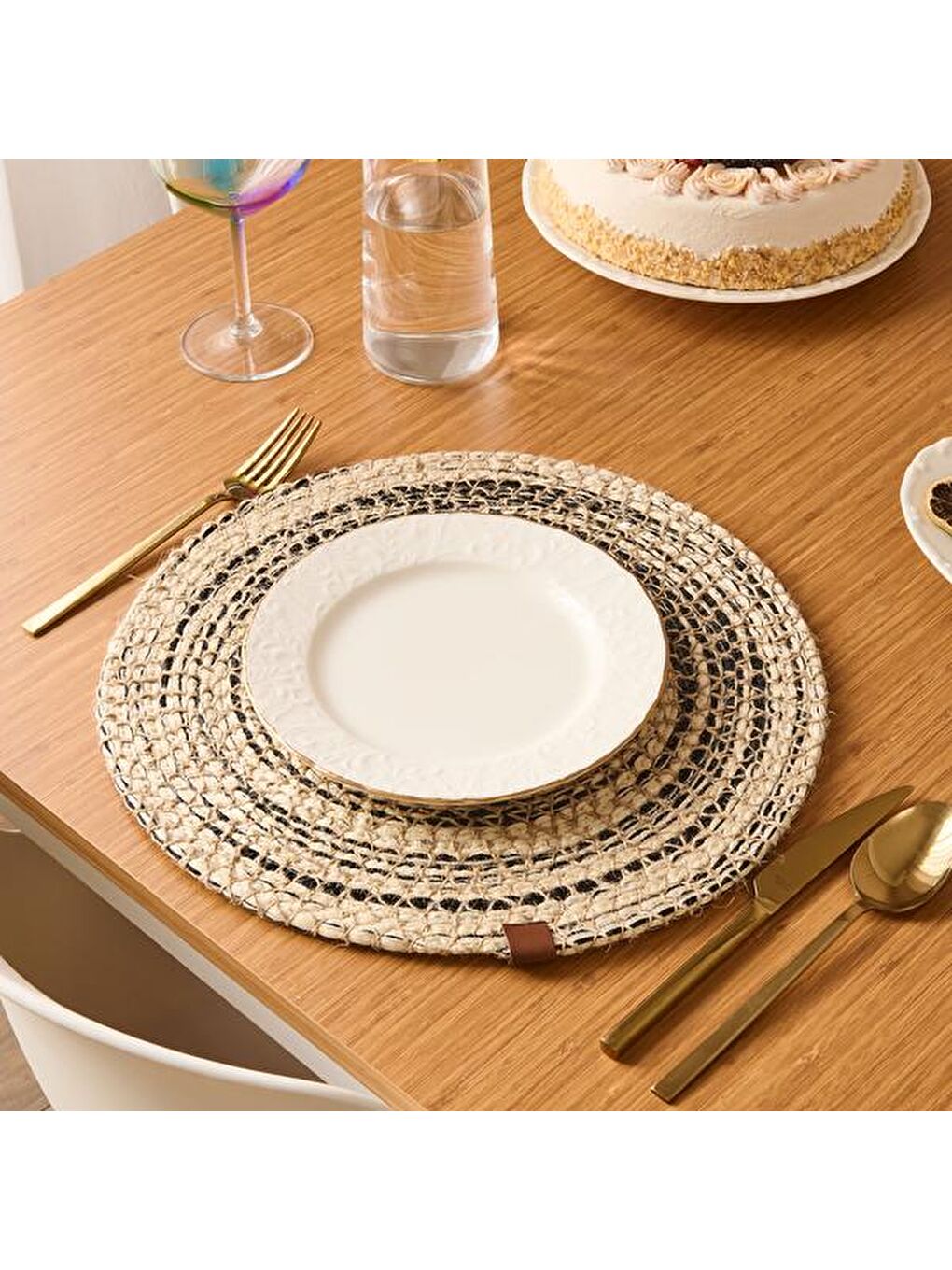 Karışık Soft Natürel Amerikan Servis - Renkli - 35x35 cm