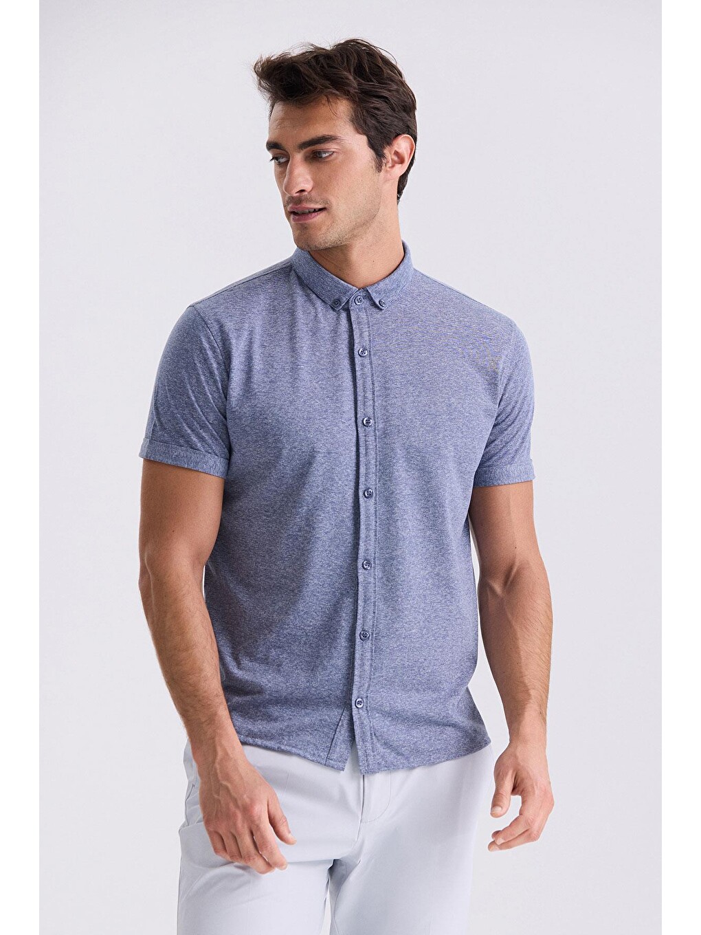 Lacivert Slim Fit Gömlek