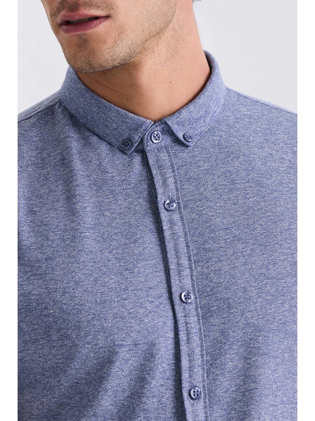 Lacivert Slim Fit Gömlek-2