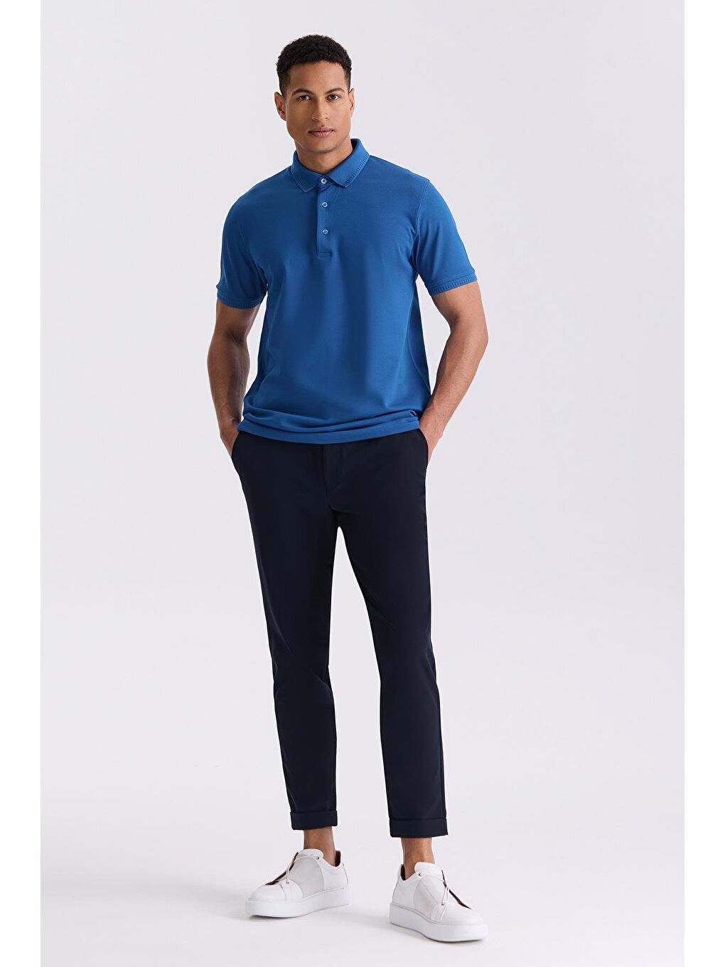 Mavi Saks Slim Fit %100 Pamuk Merserize Polo Yaka T-Shirt-1