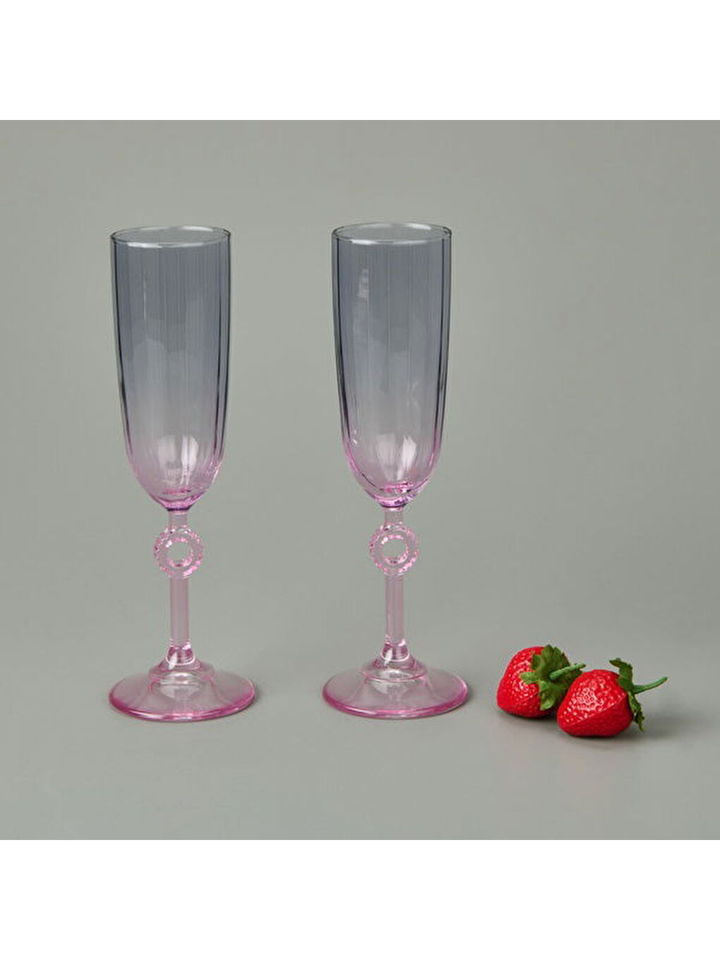 Karışık 2'li Ayaklı Bardak - Renkli - 150 ml-1