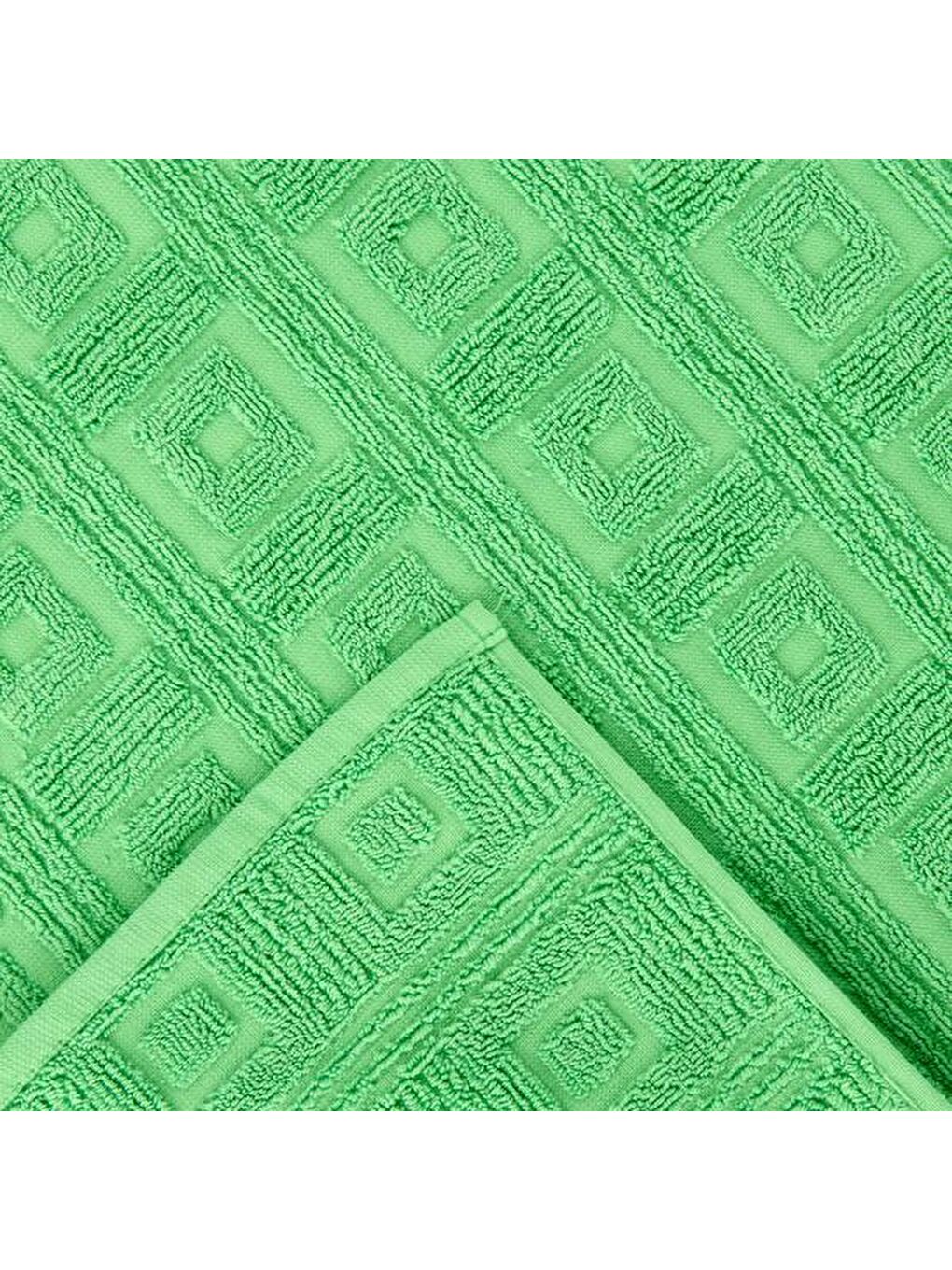 Soft Kybele Ayak Havlusu - Yeşil - 50x70 cm-2