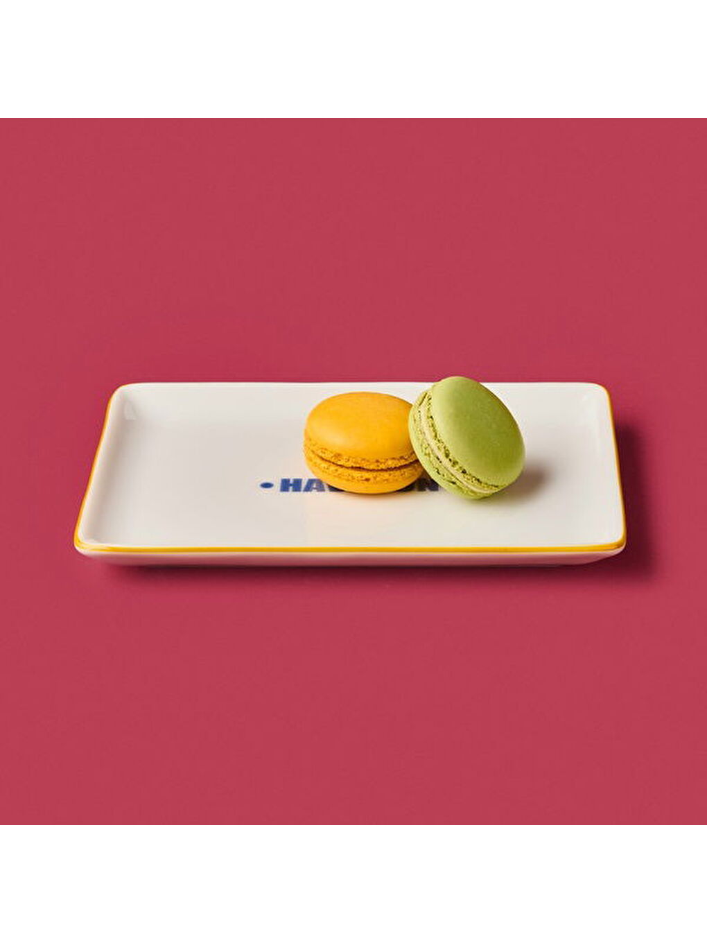 Ekru Kitchen Have Fun Servis Tabağı - Sarı / Mavi - 13x18 cm-2