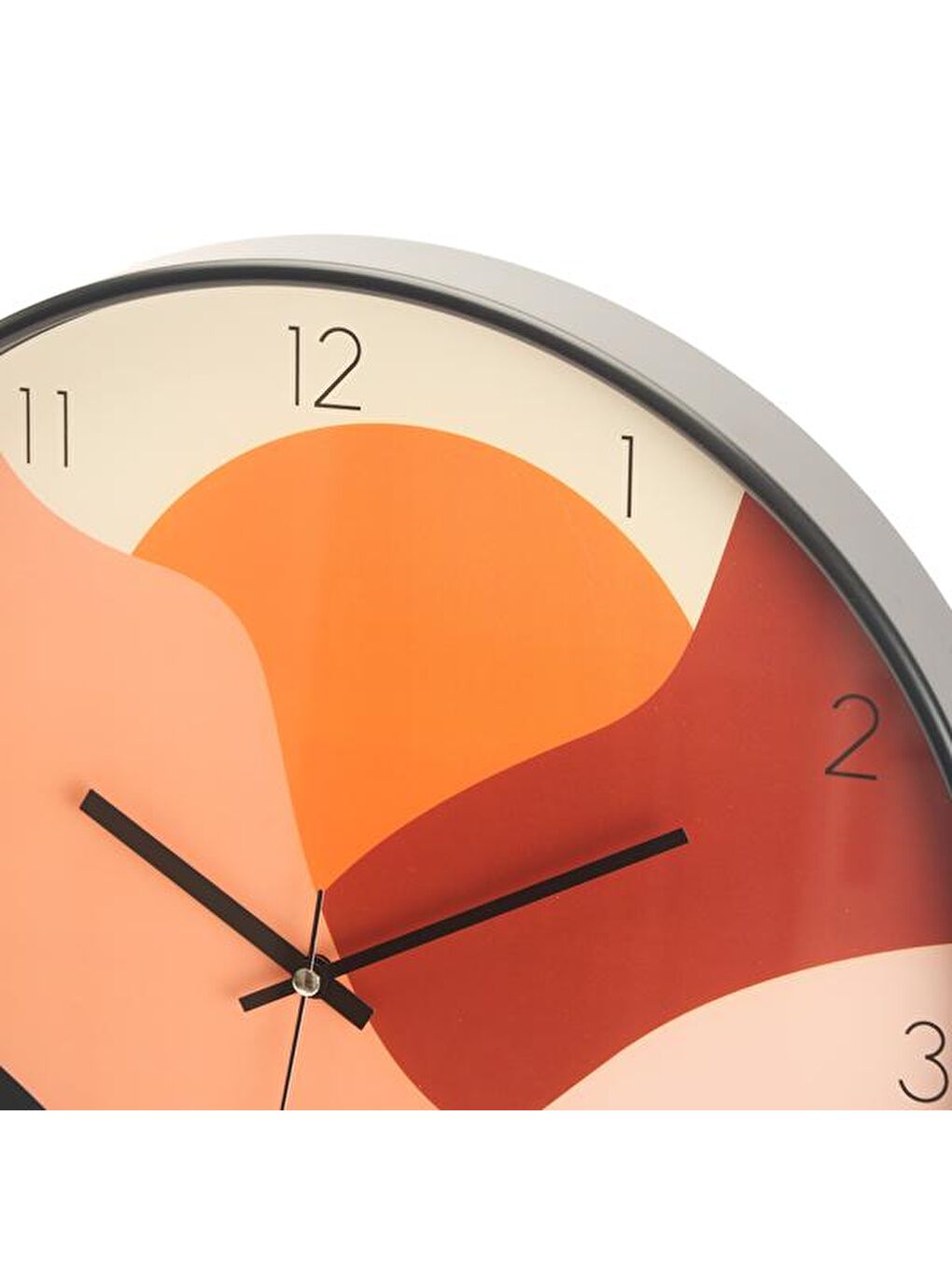 Karışık Batımı Camlı Duvar Saati - Renkli - 42 cm-1