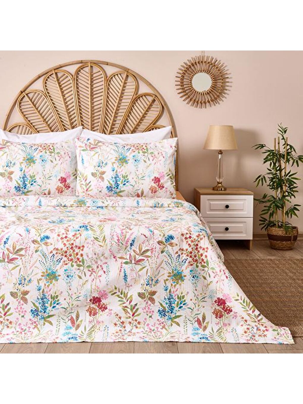 Karışık Soft Agit Tek Kişilik Pike Takımı - Renkli