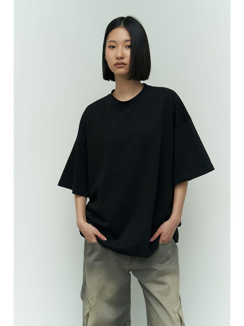 Mai Collection Need Money Siyah Oversize T-Shirt - 1