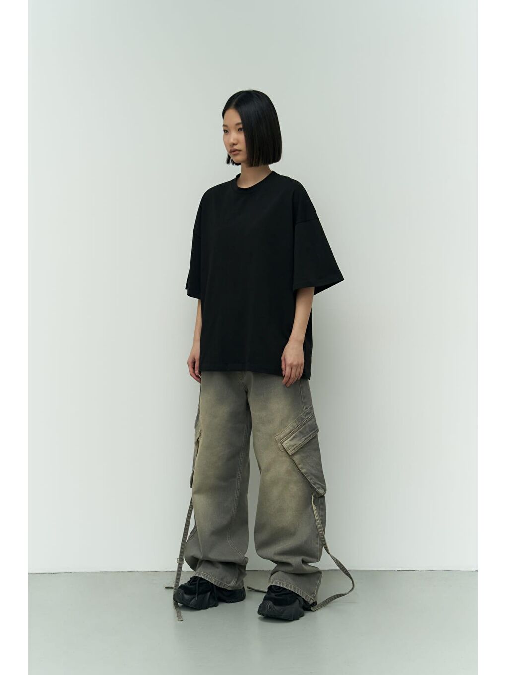 Mai Collection Need Money Siyah Oversize T-Shirt - 2