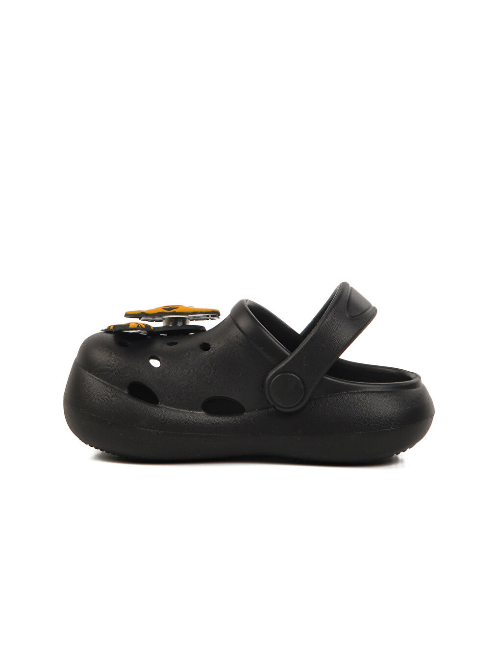 Siyah Unisex Çocuk Sabo Terlik Yumurcak-1