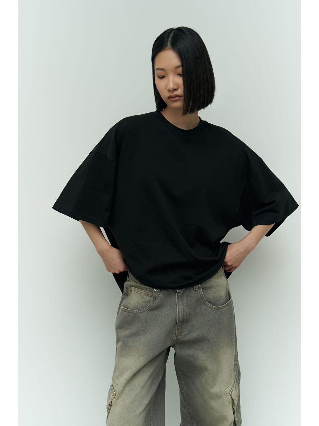 Mai Collection Need Money Siyah Oversize T-Shirt - 5