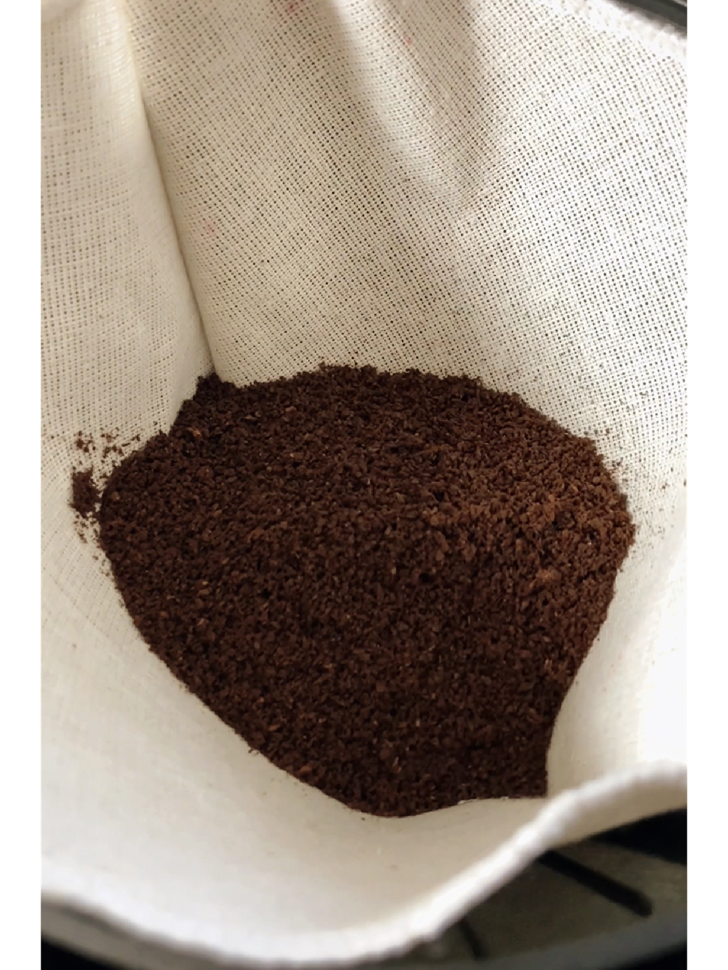 Beyaz Yıkanabilir Kumaş Kahve Filtresi 5 Adet (No.4 Organik Pamuk Filtre)-3