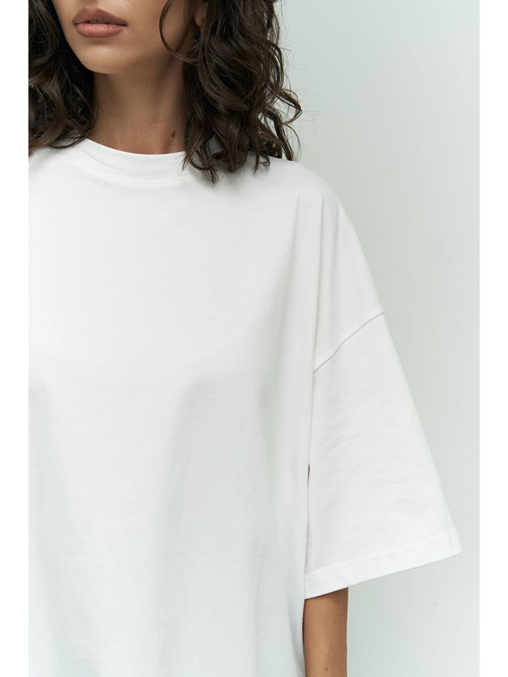 Mai Collection Need Money Beyaz Oversize T-Shirt - 3