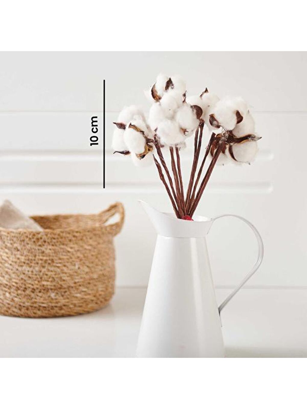 Beyaz Dekoratif Pamuk Demeti-3