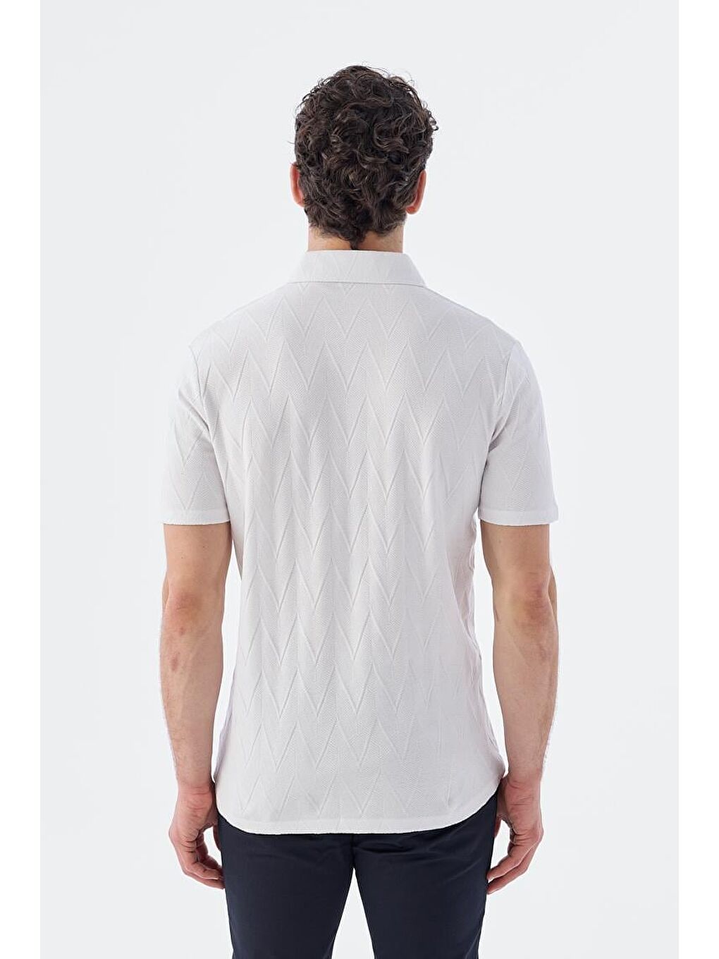 Ekru Slim Fit Gömlek-3