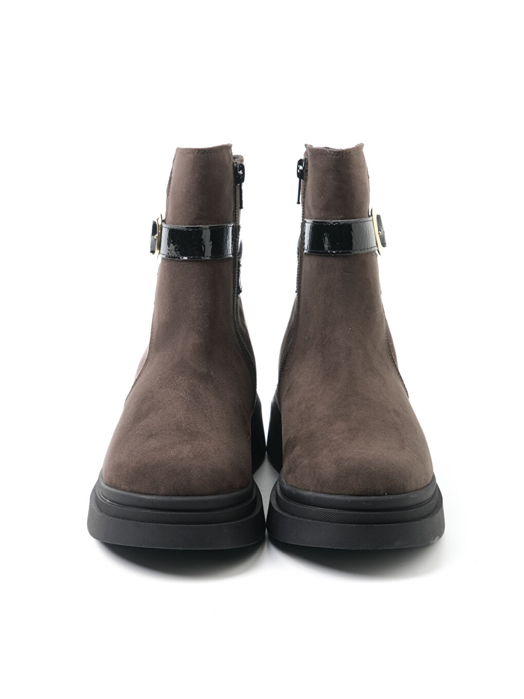 Kahverengi Kadın Bot 9E4932 4932 Camoscio Taupe-2