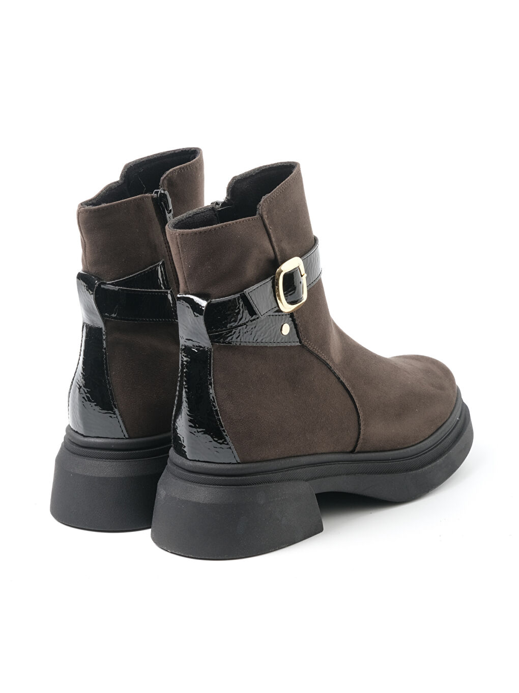 Kahverengi Kadın Bot 9E4932 4932 Camoscio Taupe-3