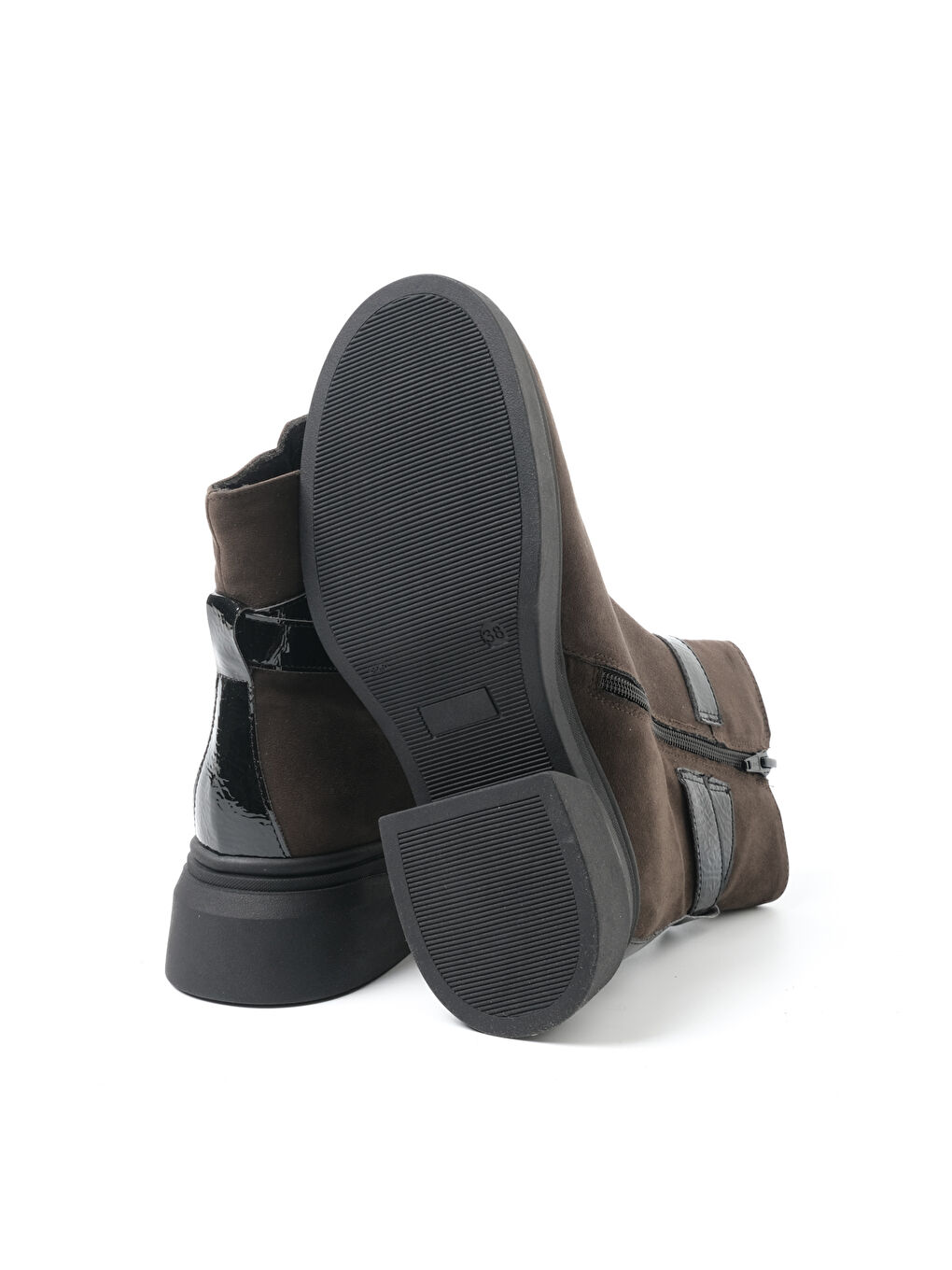 Kahverengi Kadın Bot 9E4932 4932 Camoscio Taupe-4