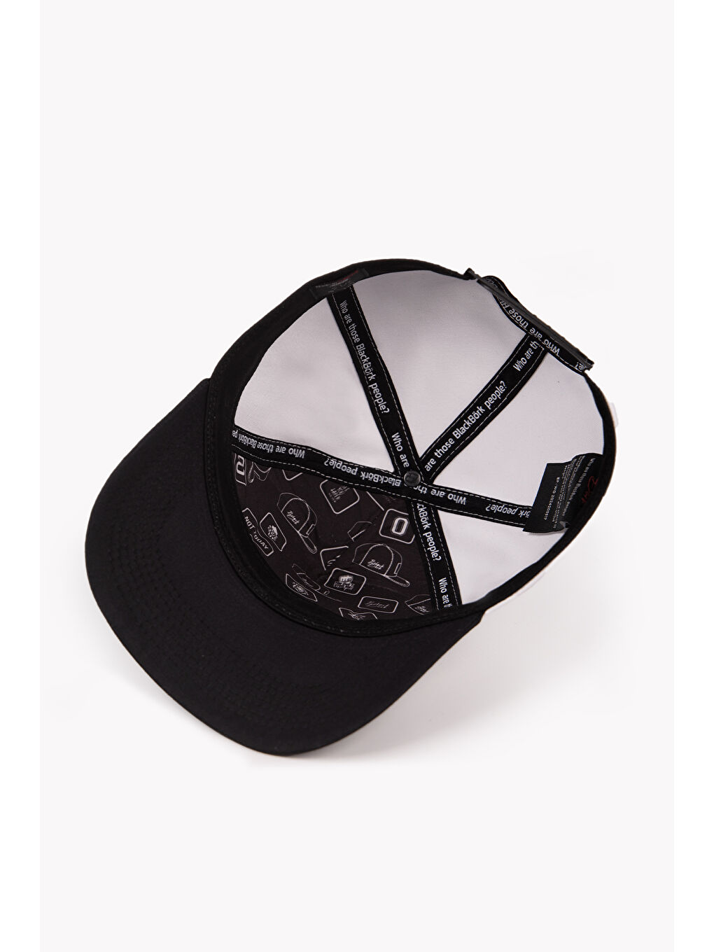 Kartal Logolu Siyah-Beyaz Beyzbol Şapka-3