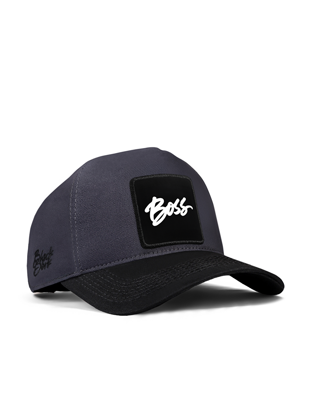 Boss Logolu Siyah-Antrasit Beyzbol Premium Şapka