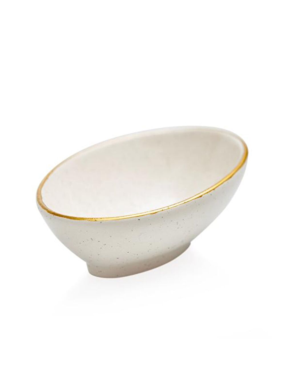 Ekru Oval Kayık Çerezlik Ve Sosluk - 11 cm-3