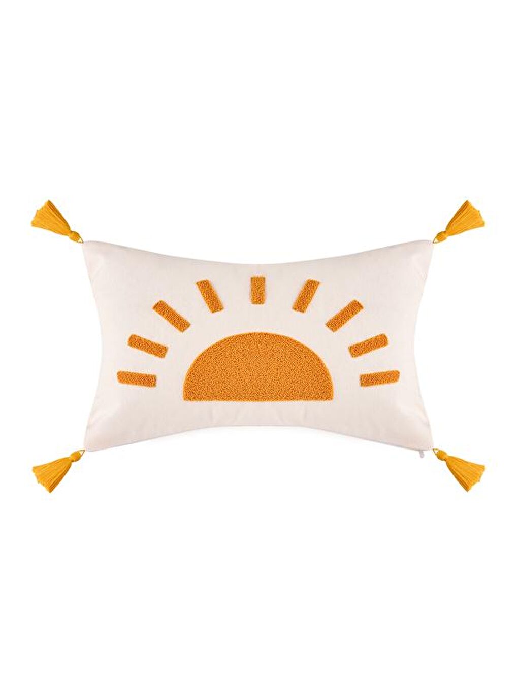 Karışık Soft Güneş Punch Kırlent - Renkli - 30x50 cm-1