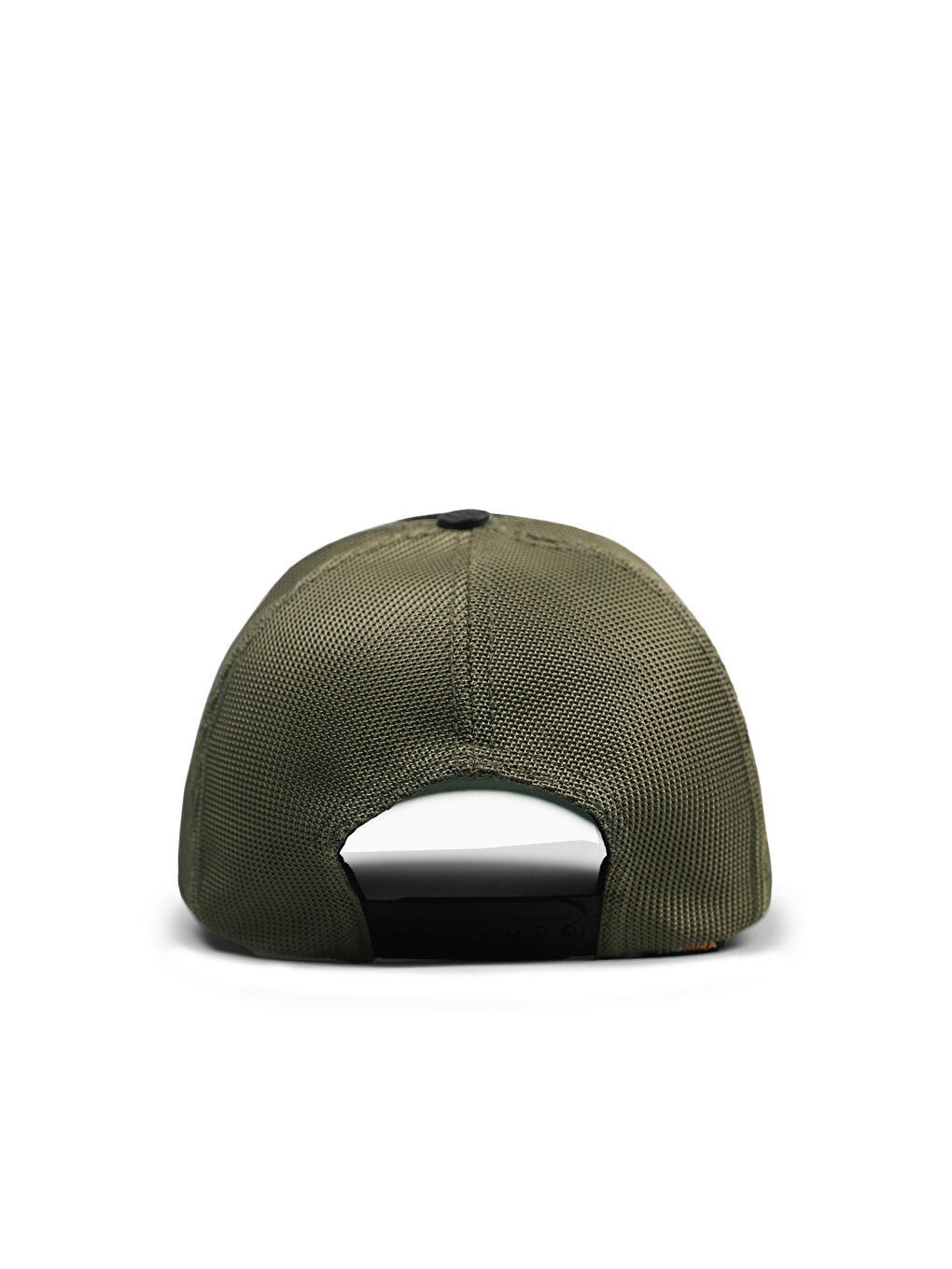 Logolu Cordura Siyah-Haki Trucker Şapka-3