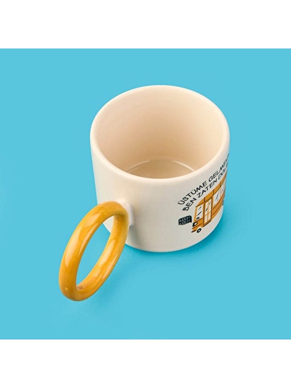 Karışık Kitchen 2'li Katlandığıma Değdi Sloganlı Kupa - Renkli - 250 ml-2