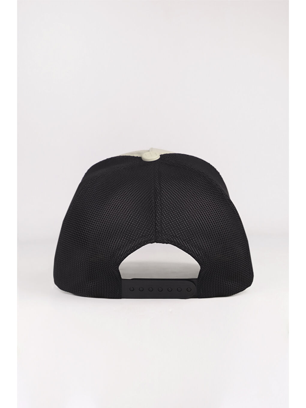 Horoz Logolu Bej-Siyah Trucker Şapka-4
