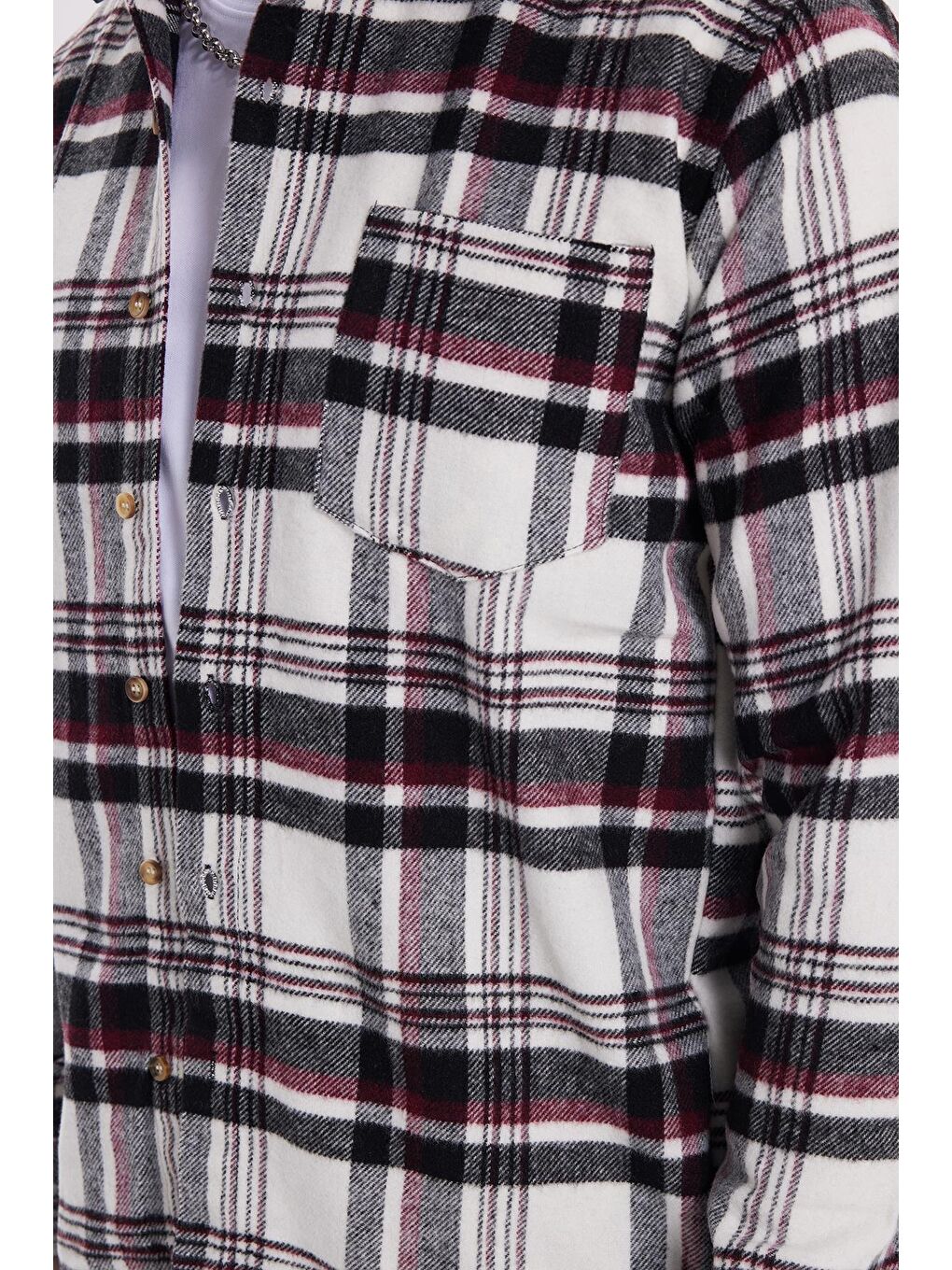 Karışık Erkek Regular Fit Rahat Kesim Kışlık Kareli Oduncu Gömlek-2