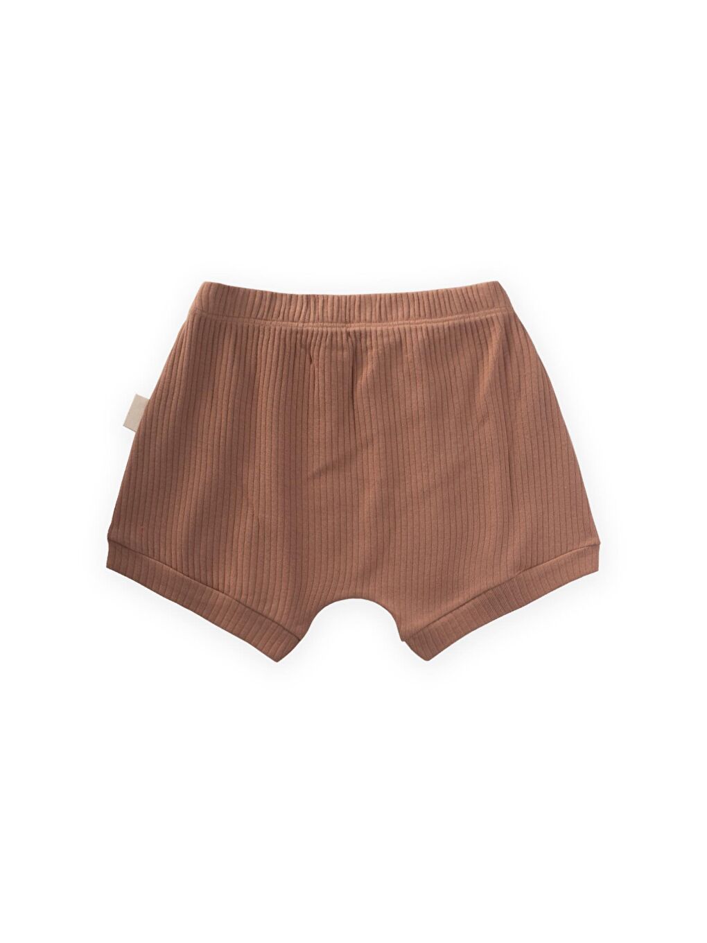 Kahverengi Basic Manşetli Şort 0-3 Yaş A Kahve-1