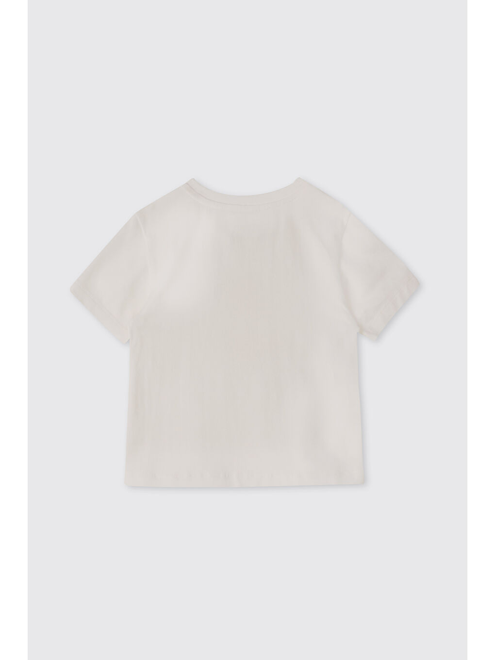 Kız Bebek Kısa Kollu Bej Tişört-1