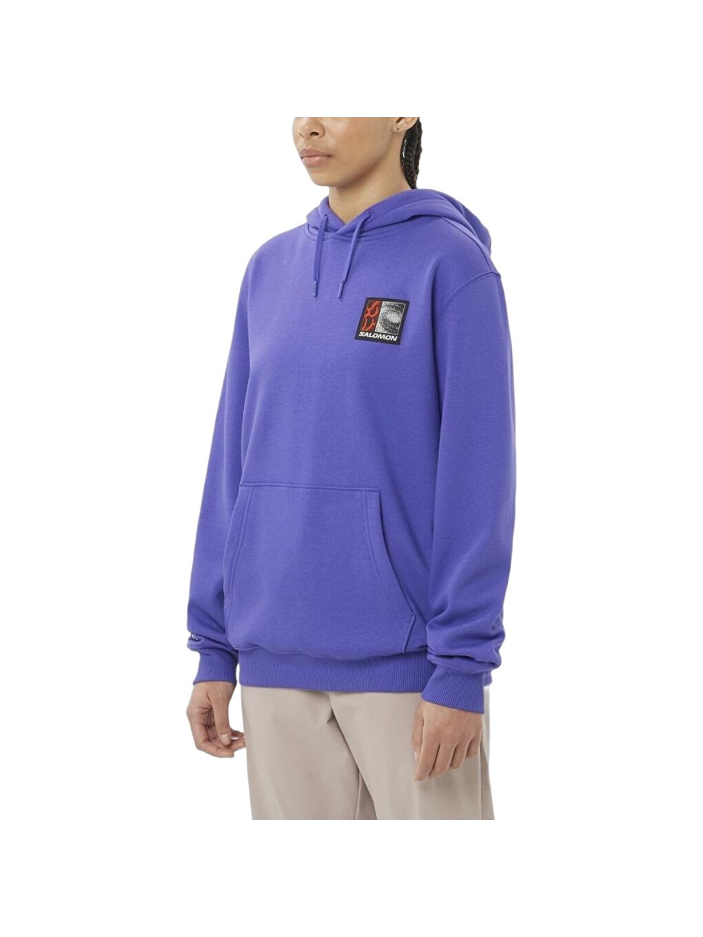Freestyle Unisex Mor Kapüşonlu Sweatshirt-1