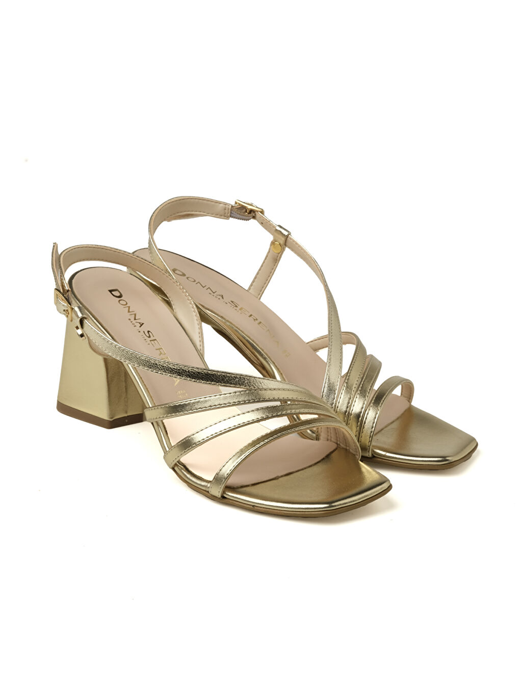 Sarı Kadın Sandalet 6F5203DP Charme Nappa Lamina Platino