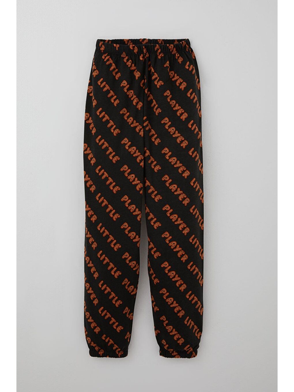 Kahverengi Erkek Çocuk Pijama Takımı Oyun Zamanı Küçük Oyuncu Yazılı Koyu Kahve (9-12 Yaş)-2