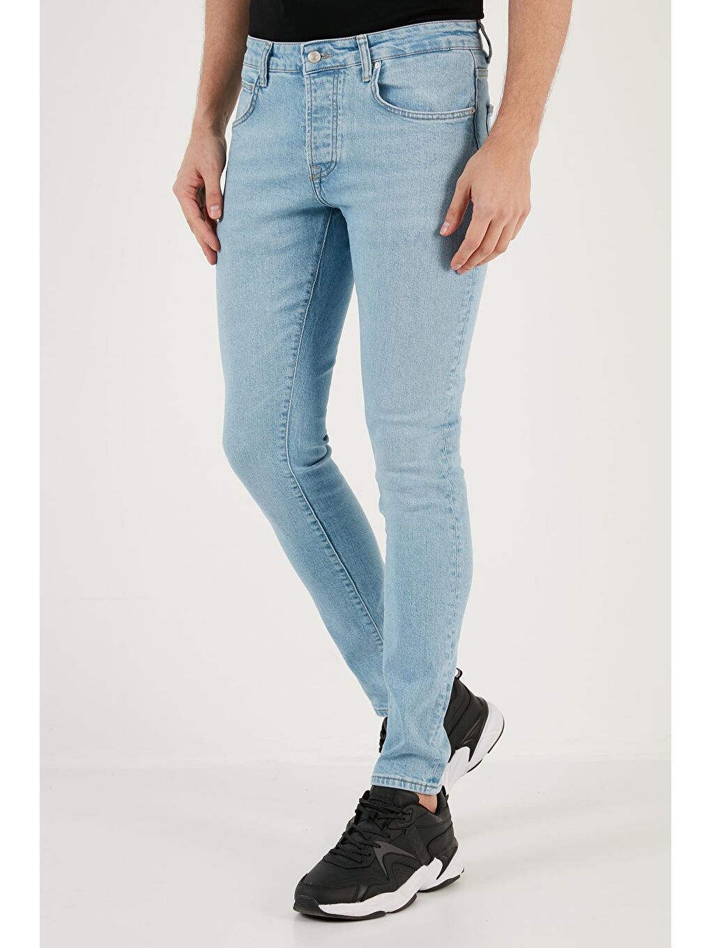 Buratti Açık Mavi Pamuklu Normal Bel Slim Fit Dar Paça Jeans 1115J66NAPOLI - 1