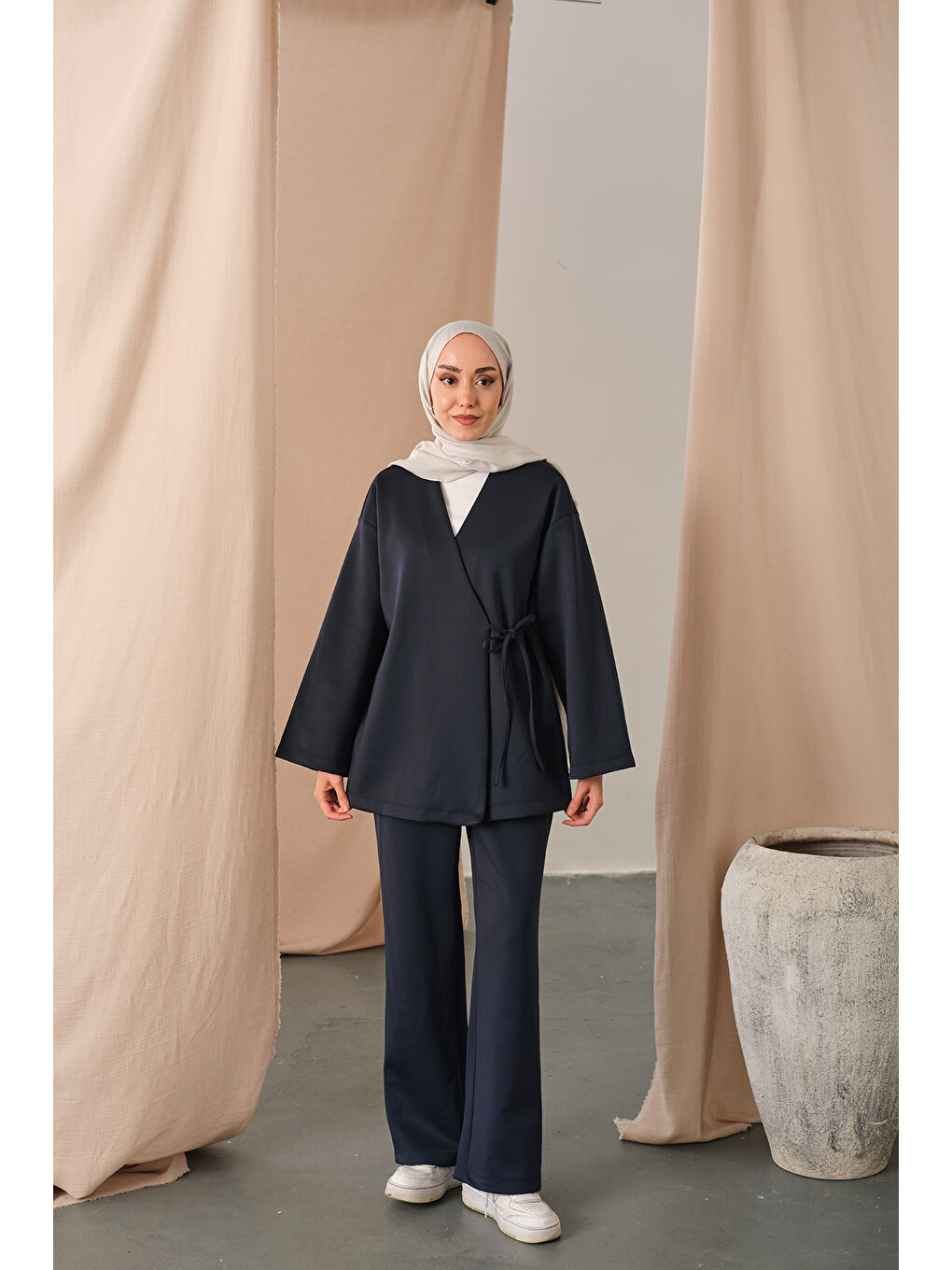 Kadın Yan Bağlamalı Takım Lacivert