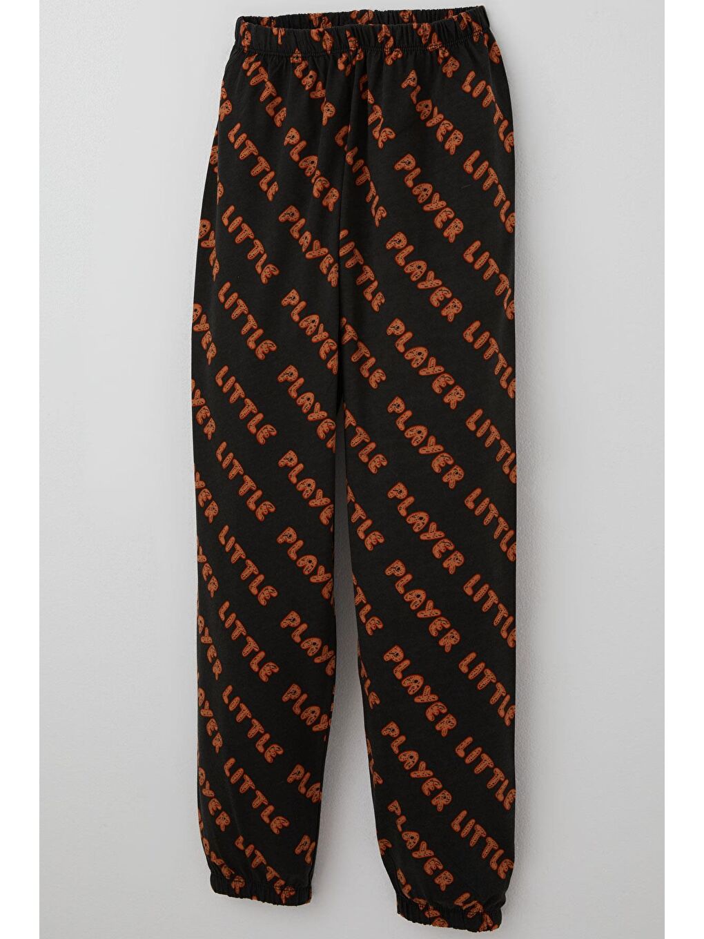 Kahverengi Erkek Çocuk Pijama Takımı Oyun Zamanı Küçük Oyuncu Yazılı Koyu Kahve (9-12 Yaş)-6