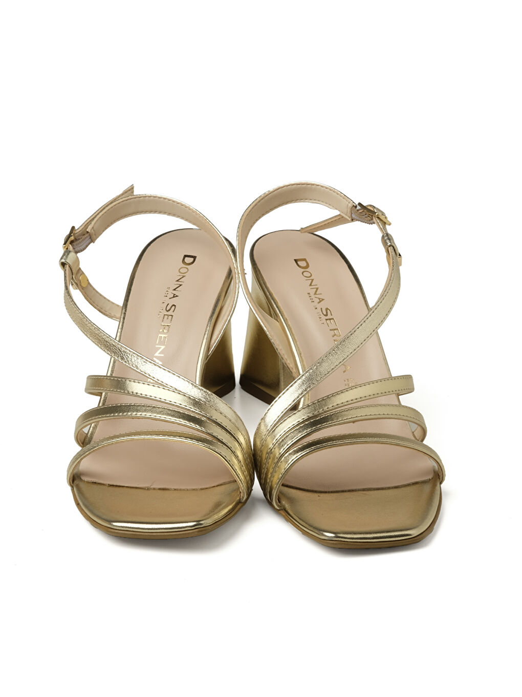 Sarı Kadın Sandalet 6F5203DP Charme Nappa Lamina Platino-3