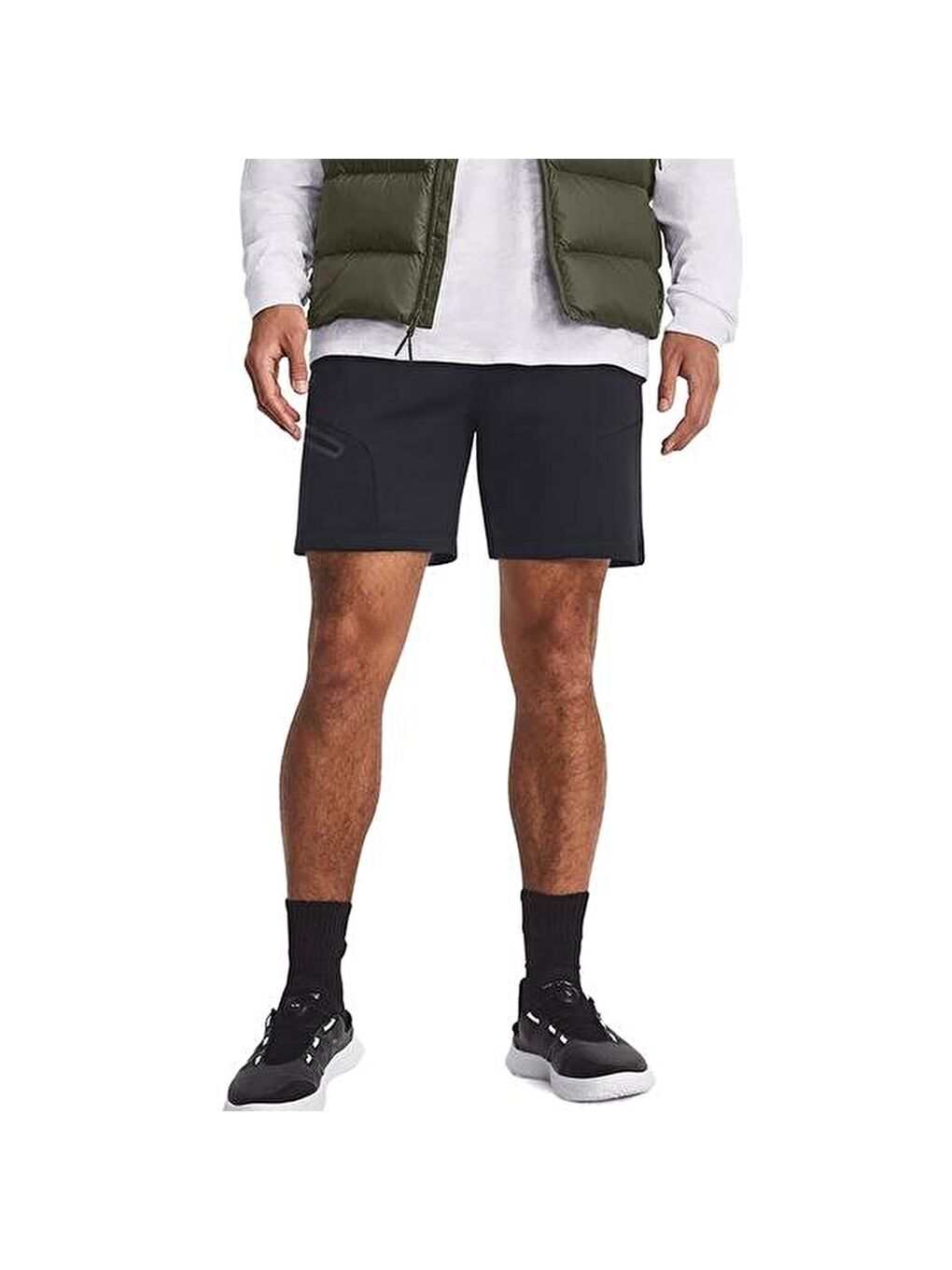 Unstoppable Fleece Erkek Siyah Şort