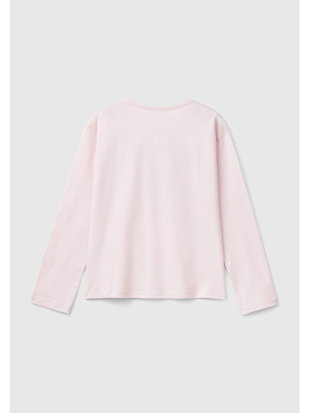 United Colors Of Benetton Kız Çocuk Açık Pembe Baskılı Sweatshirt - 1