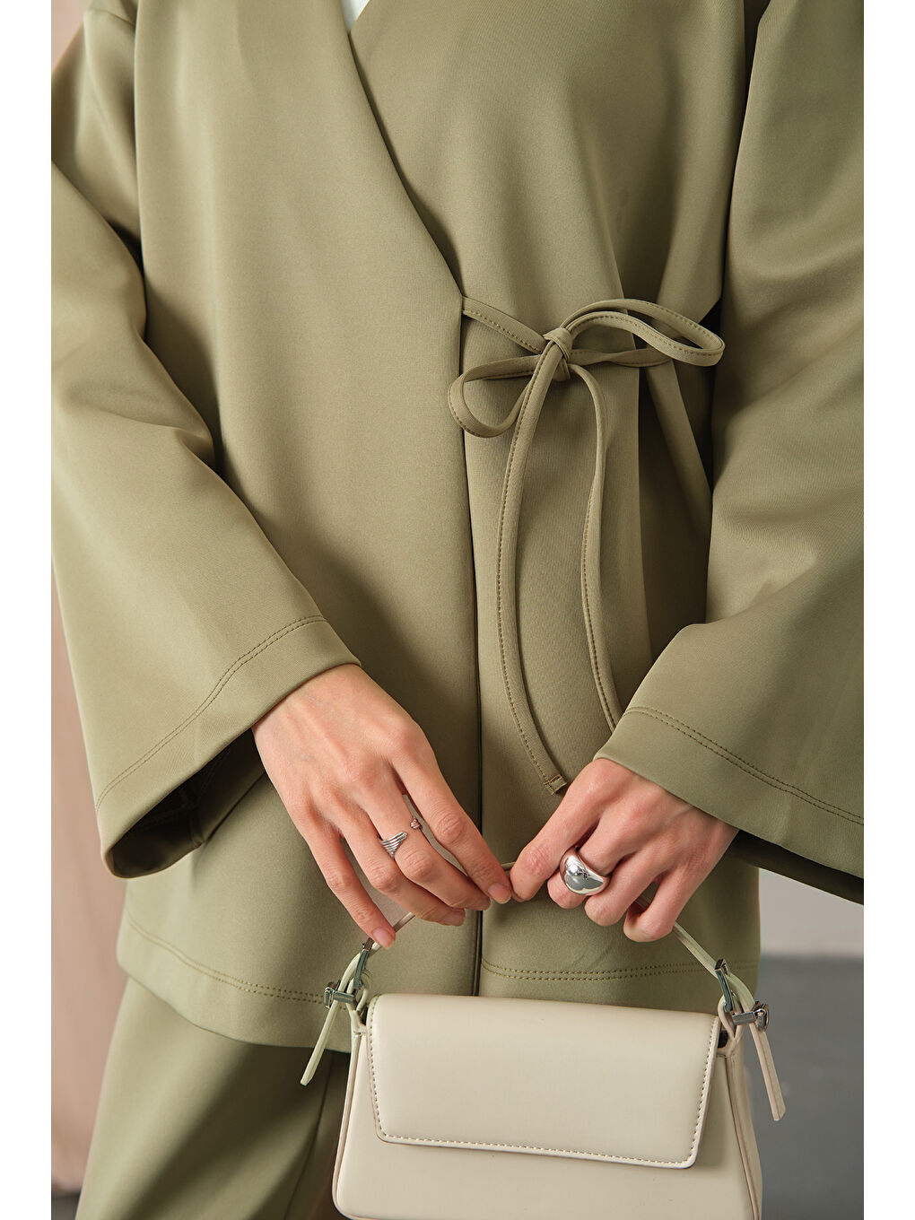 Kadın Yan Bağlamalı Takım Yeşil-2